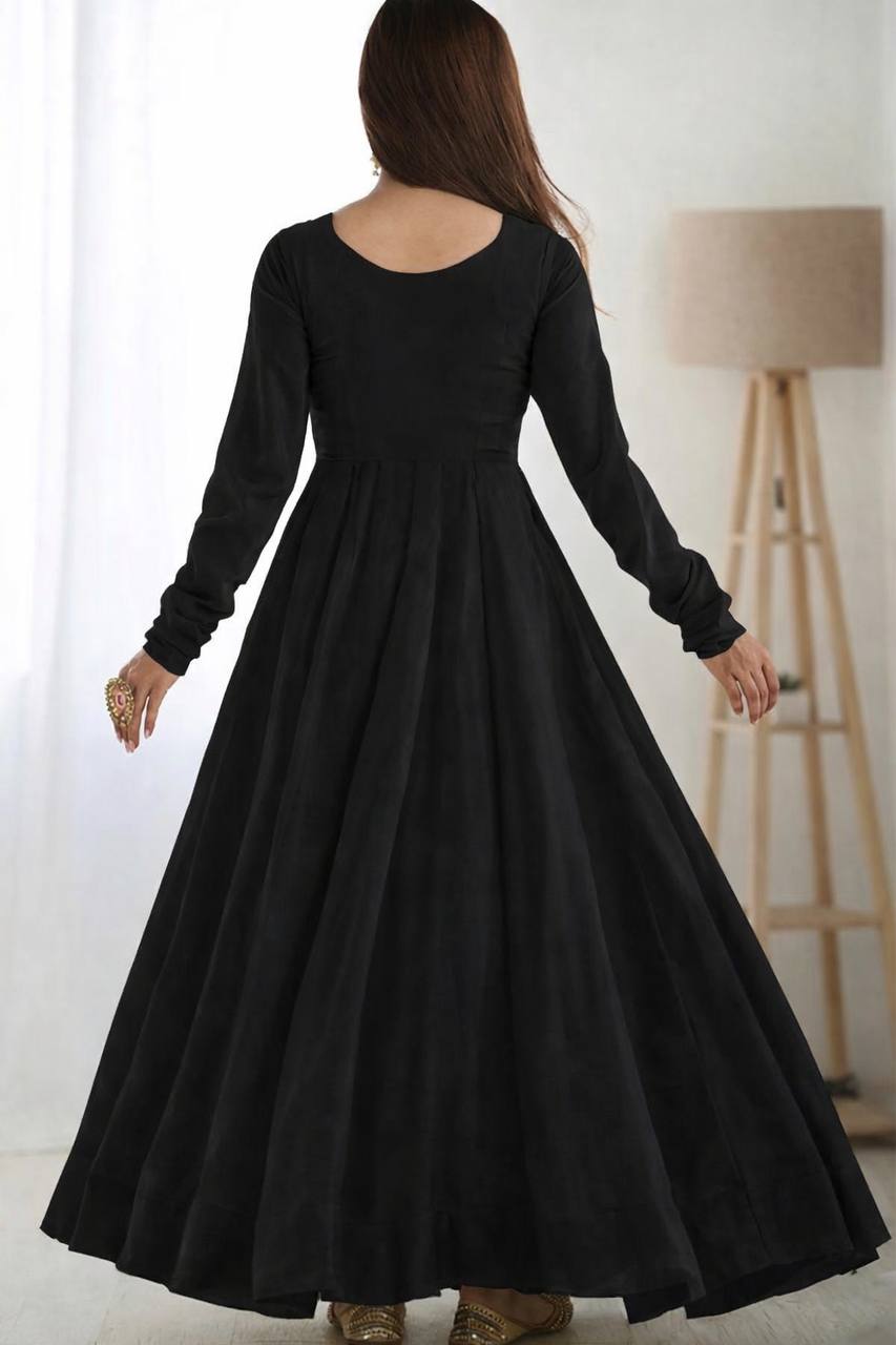 Emerald Heavy Embroidered Anarkali Gown Set